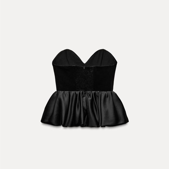 ZARA VELVET TOP ZW COLLECTION - Picture 15 of 17